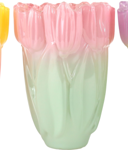 4114 VASES VERRE TULIP TWIST 3P